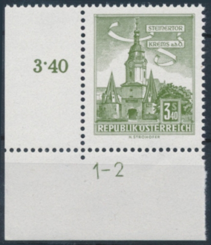 Briefmarke mit Symbolzahl(en)